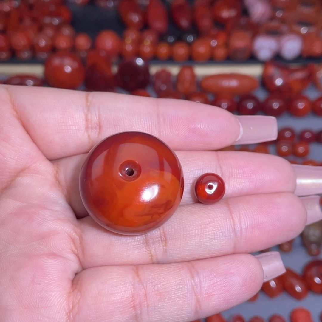 中***梦南红玛瑙未镶嵌平安扣