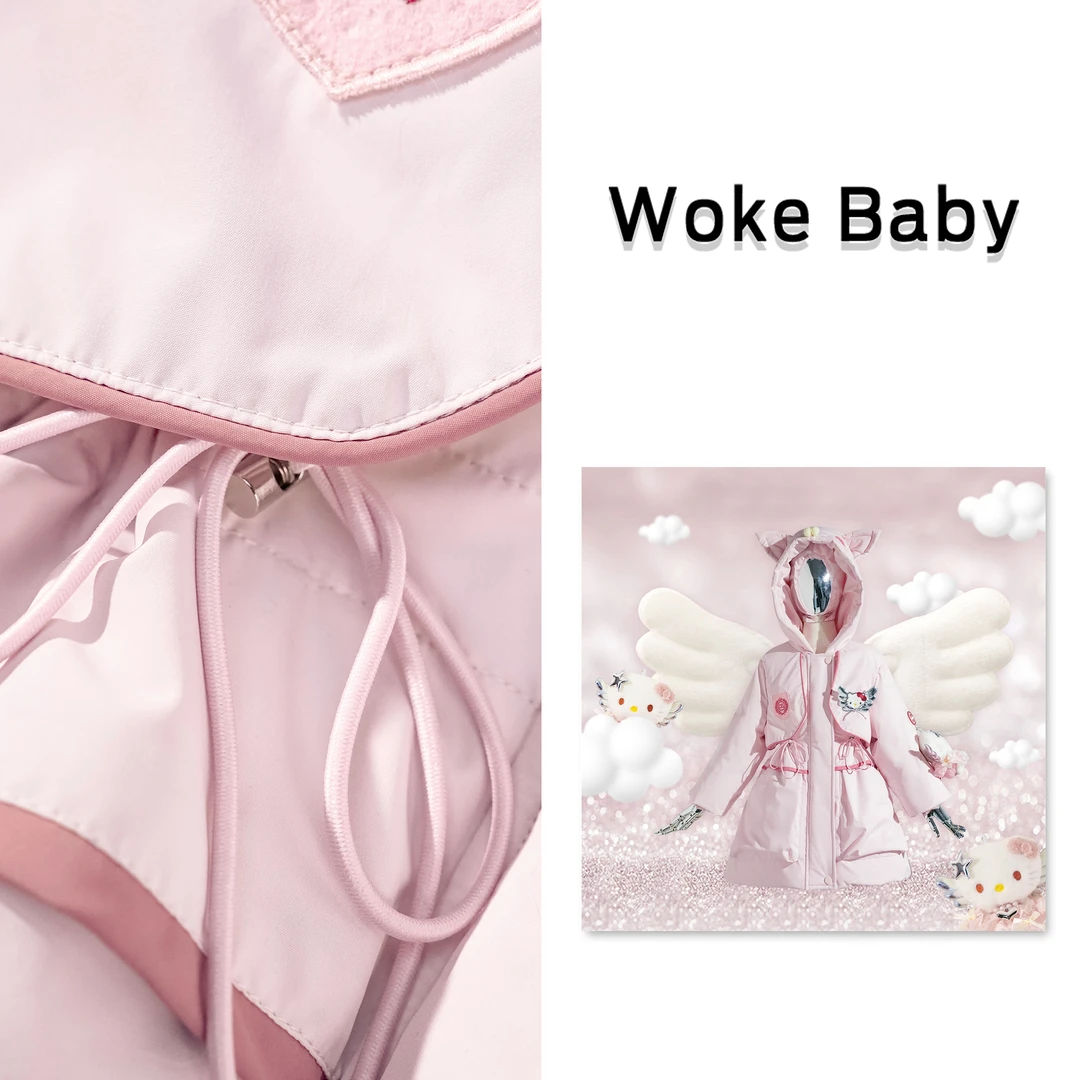 羽绒服女童冬季90白鸭绒新款羽绒服外套复古上衣儿童古风V10087