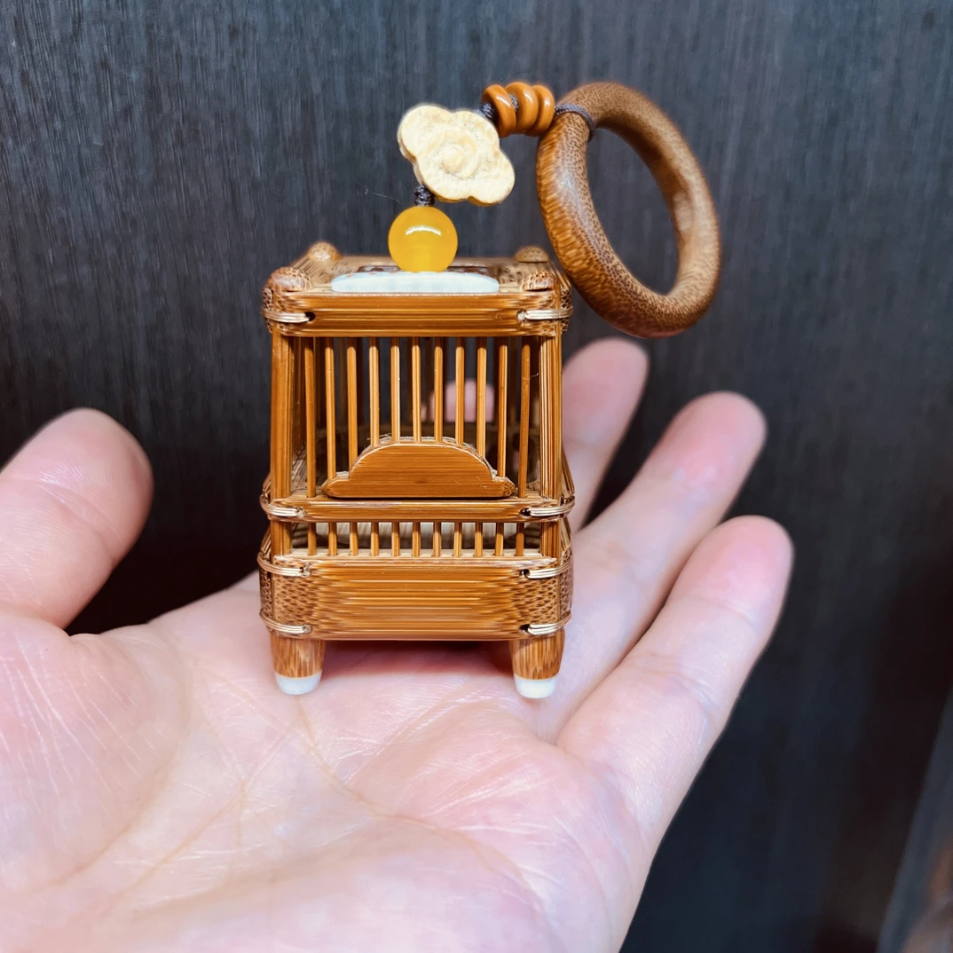 李永攀老竹迷你手把笼竹蛉笼3.8*5cm