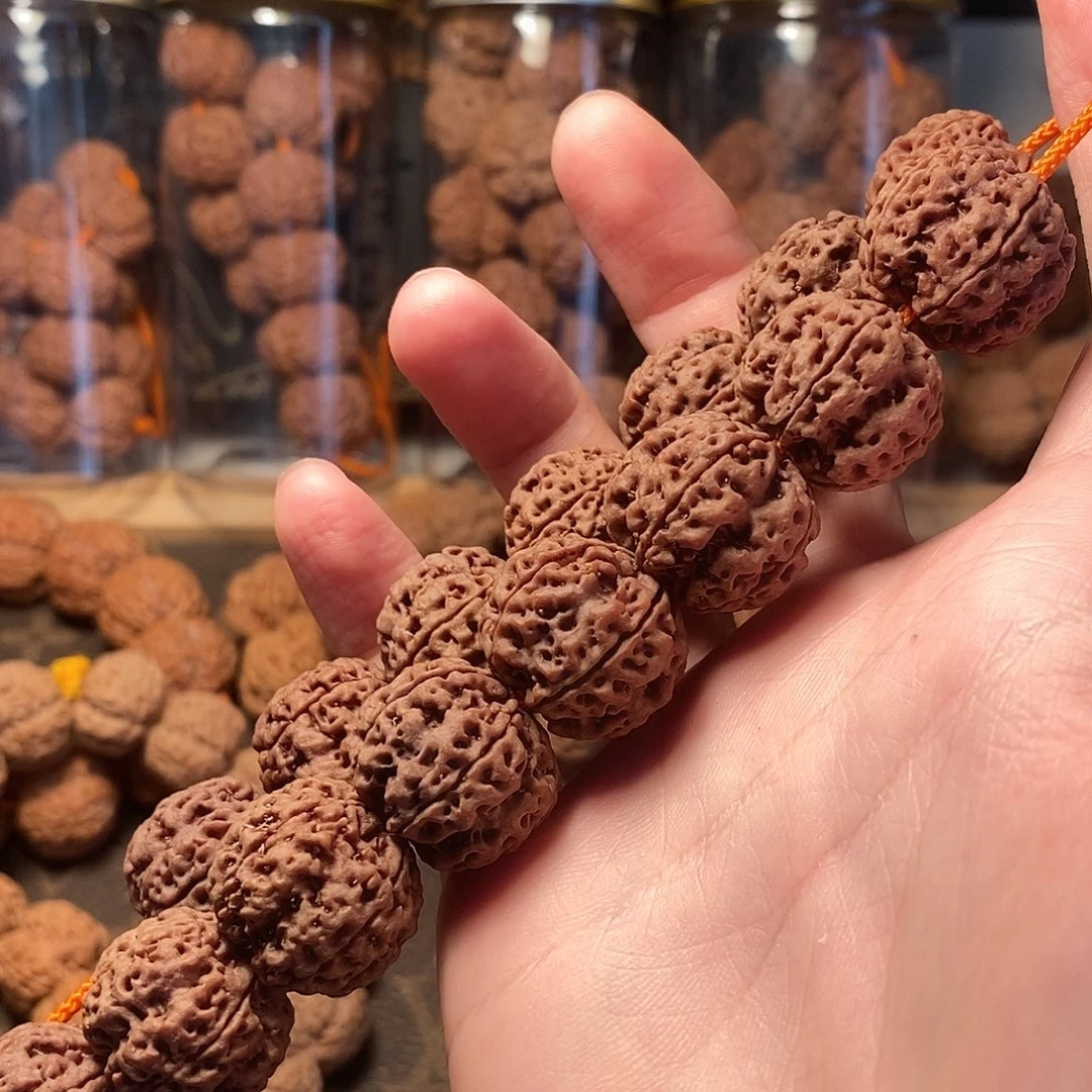 G***.金刚菩提手串20蜂窝梅花超头