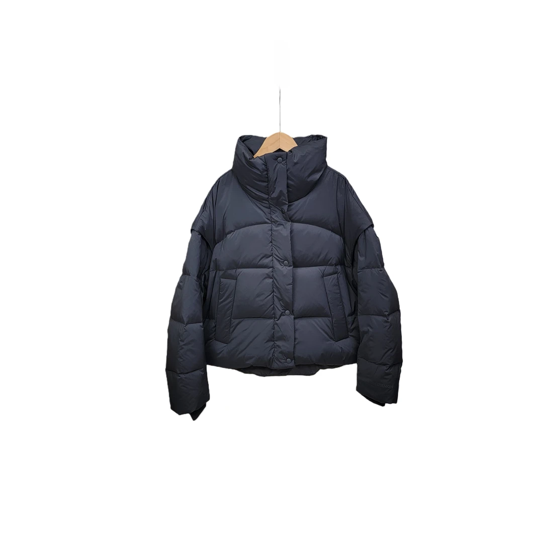 蒙系秋冬女士黑白2色可脱卸袖外套马甲多功能短外套