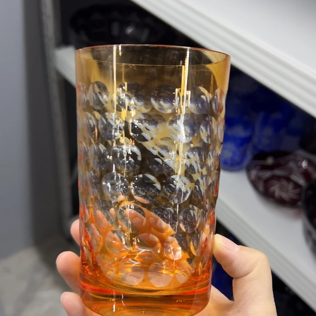 水晶玻璃平底款微瑕一个