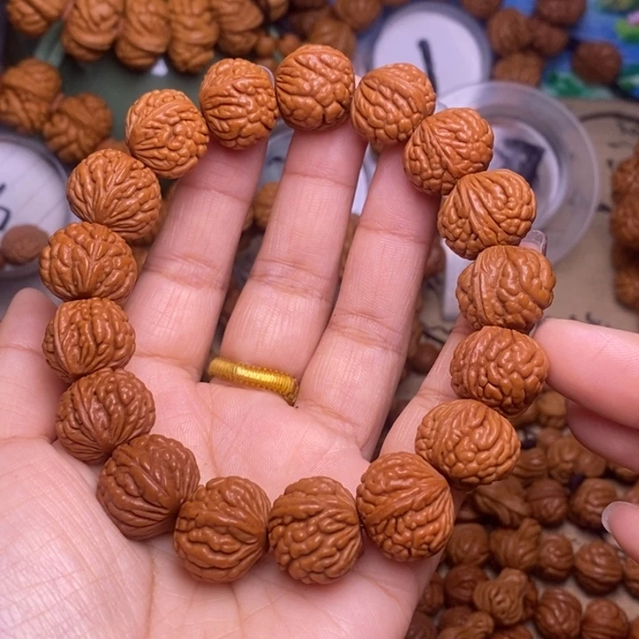 手串文玩核桃龙纹桃核