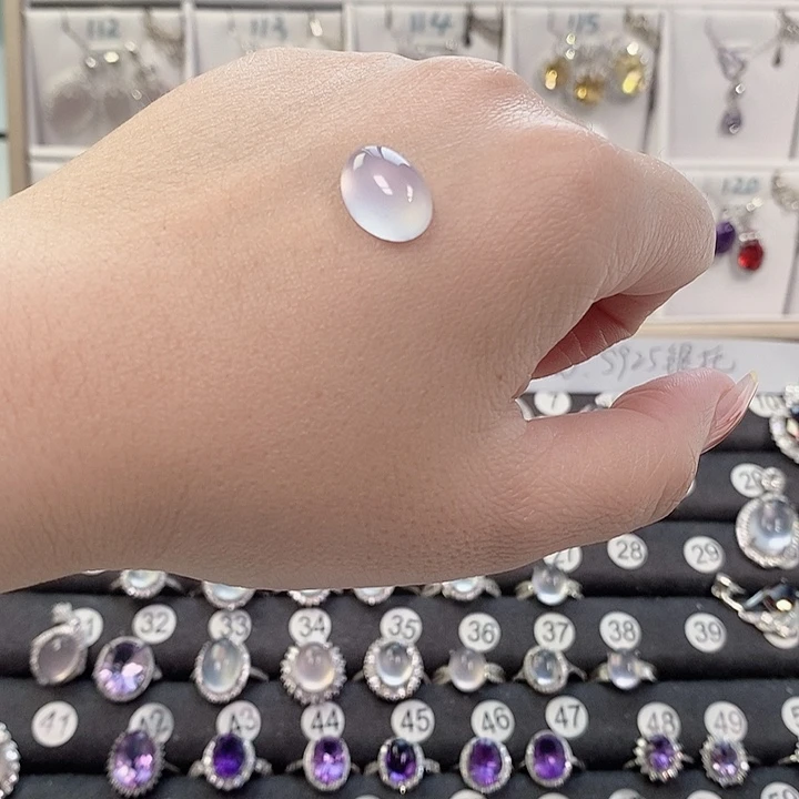 桃***汪银S925镶嵌颈饰紫晶