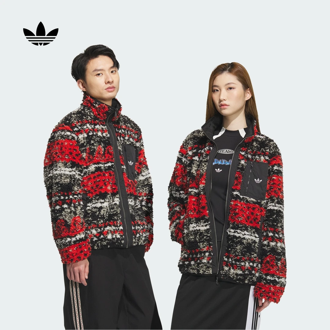 adidas/阿迪达斯简约舒适印花双面穿运动夹克外套男 KC0105