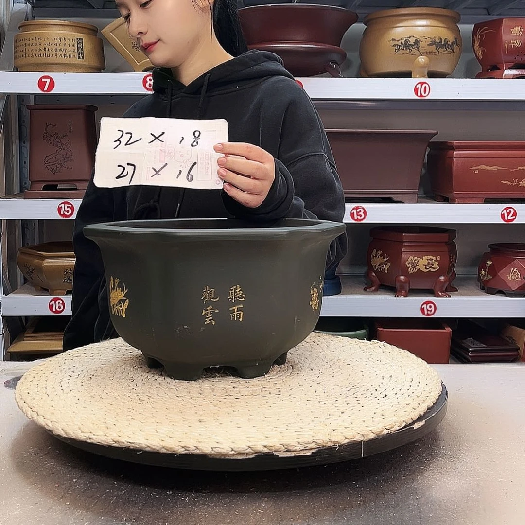 紫砂花盆紫砂花盆
