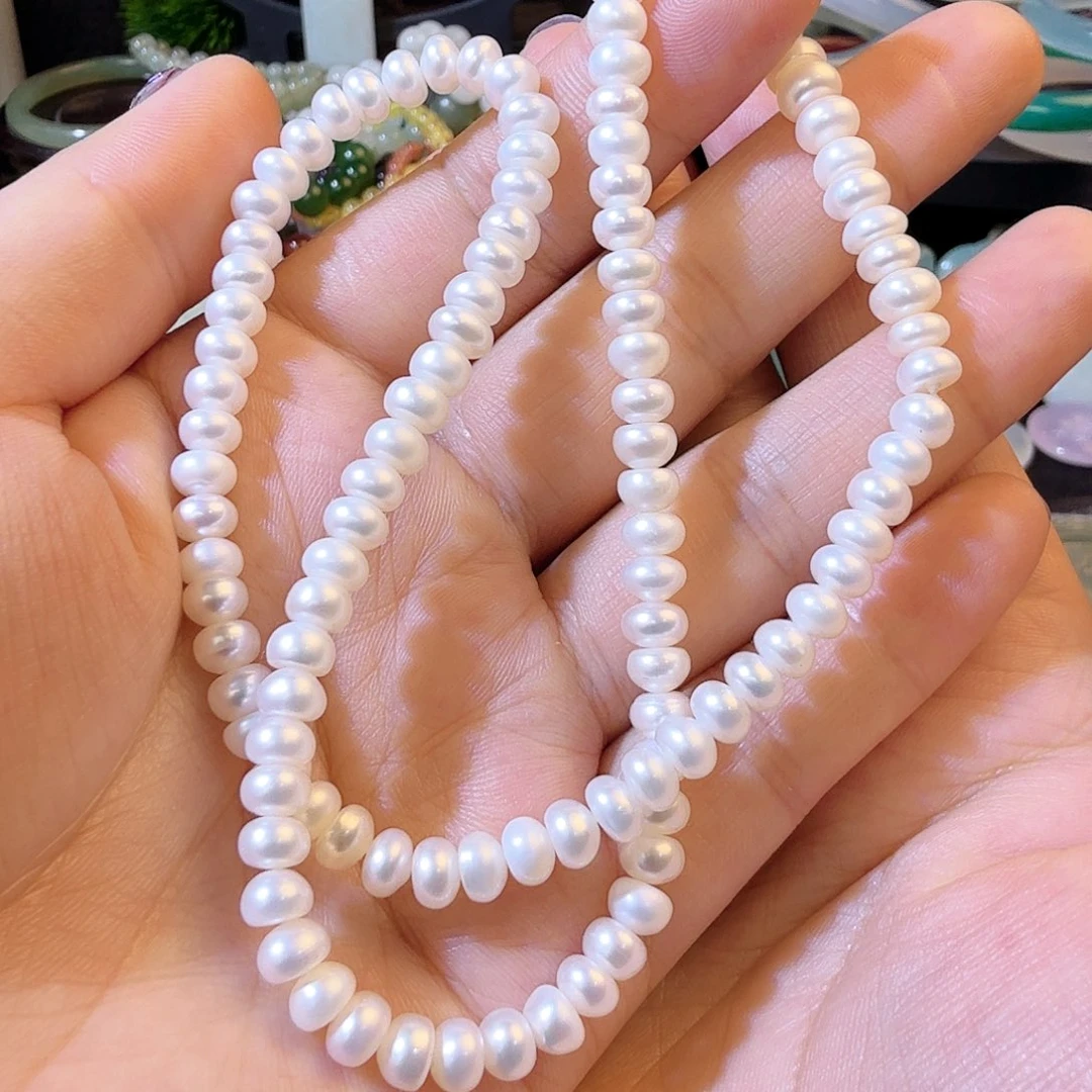 淡水珍珠颈饰银S925镶嵌