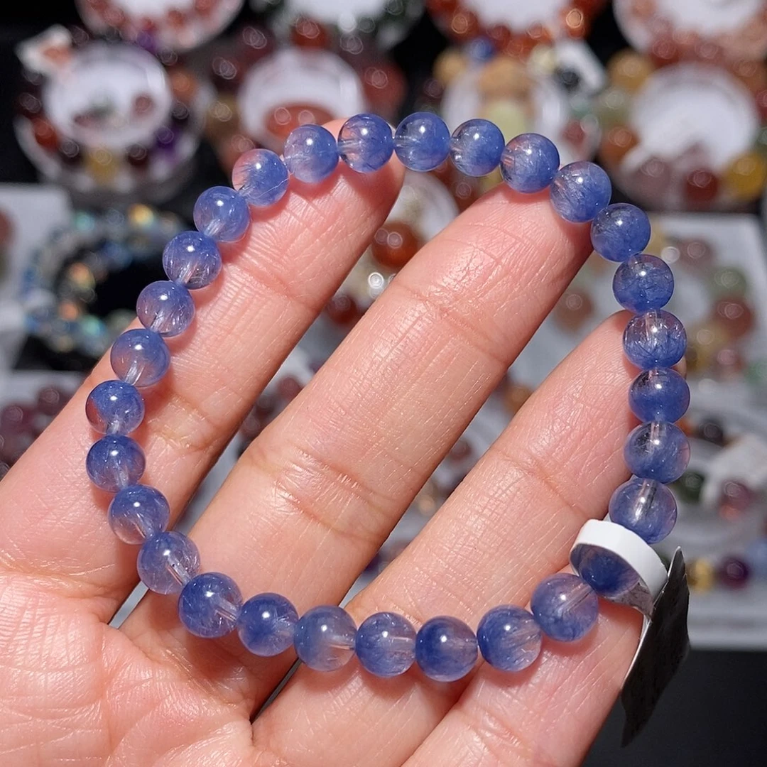 未镶嵌水晶手链F蓝发晶6