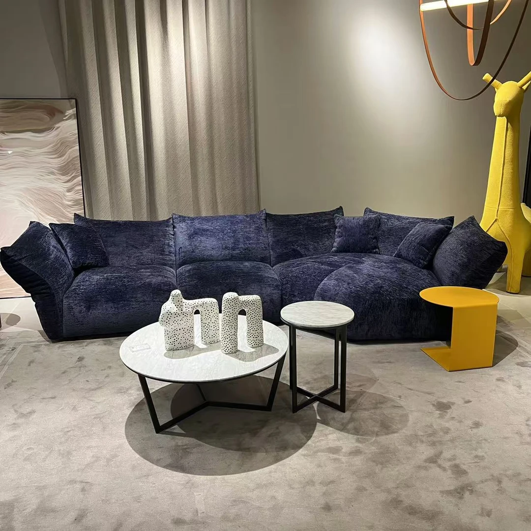 【edra花瓣沙发】布艺异形棉麻布艺沙发大户型意式极简弧形客厅沙发