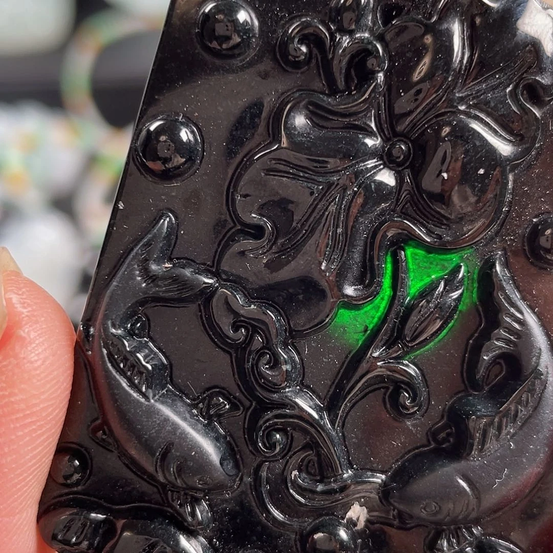 翡翠未镶嵌吊坠(不含链)