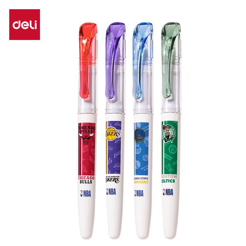 得力SF540 NBA直液式学生钢笔EF暗尖学生书写练字钢笔