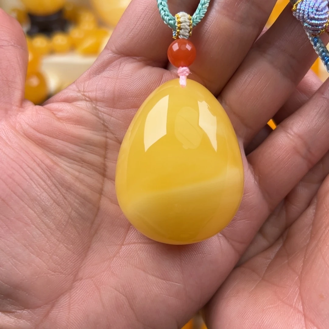 蜜蜡未镶嵌颈饰纯天然琥珀蜜蜡无优化