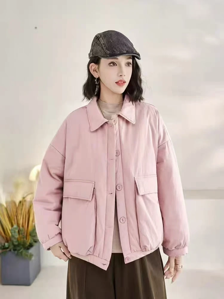 2060新款衬衫款大口袋棉服（衣长61左右）