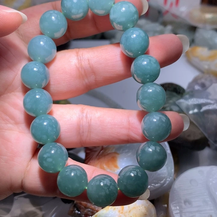 翡翠未镶嵌颈饰保真天然A货翡翠