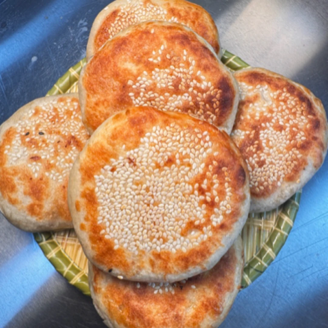 刘二烧饼（猪肉馅）520g*2 袋一共8个  当天现做出锅，酥脆鲜香广式早茶