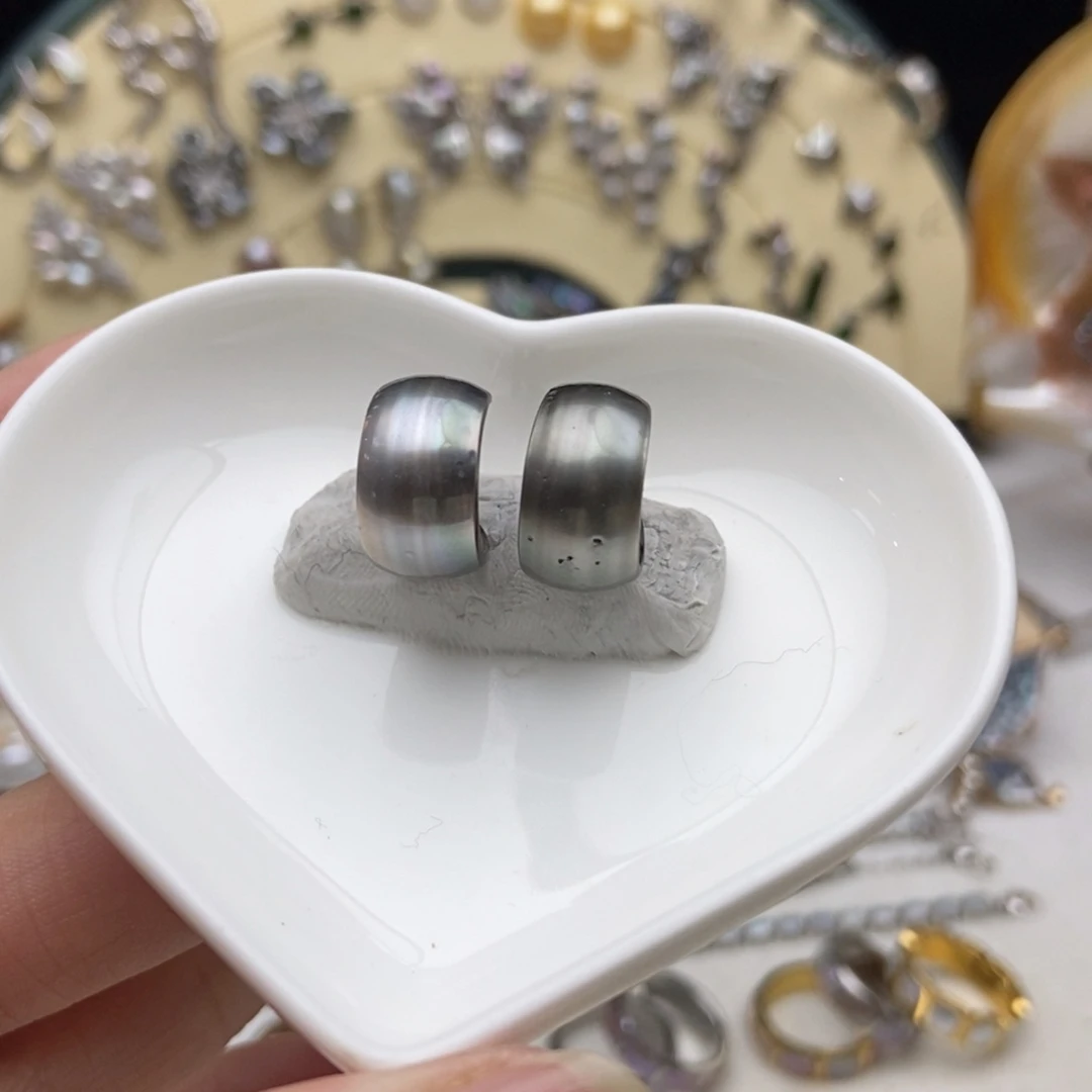 海水珍珠银S925镶嵌画框福利大溪地耳包