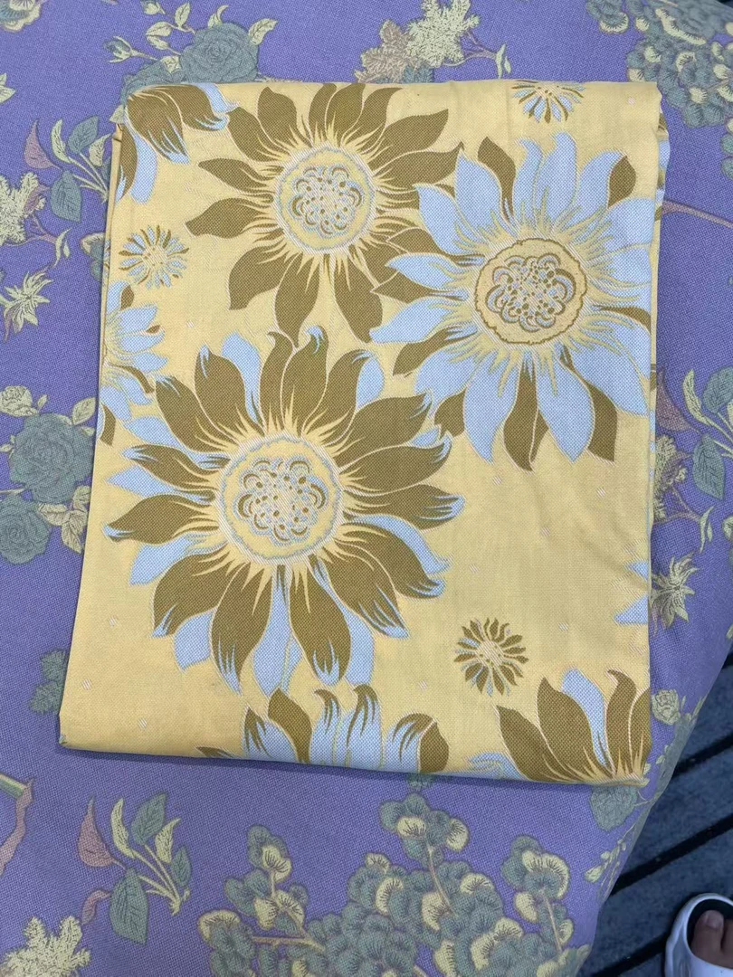 【床单】金玉满堂2.4双人大床单针织有氧双层纱 加密轻复古柔软舒适