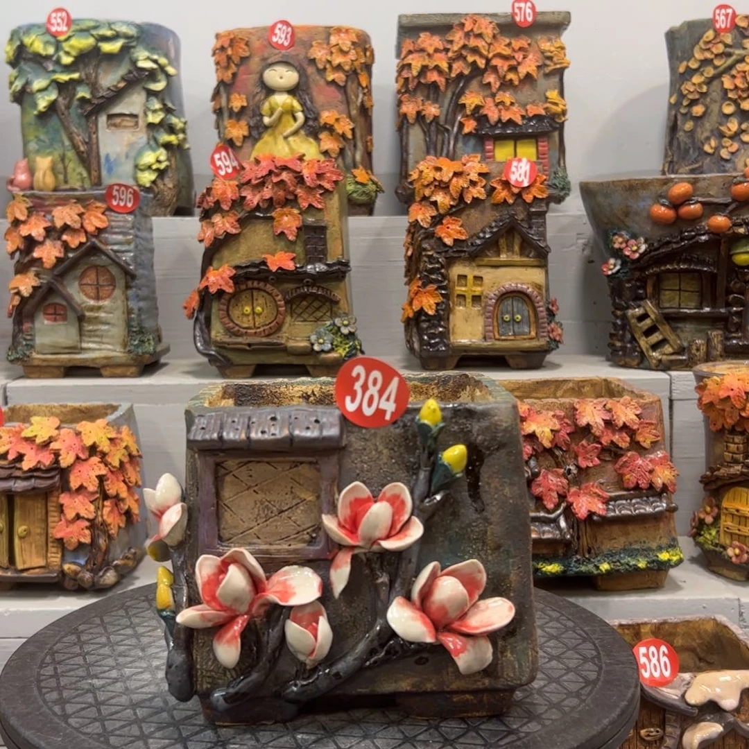 384 号陶然花器手工花盆