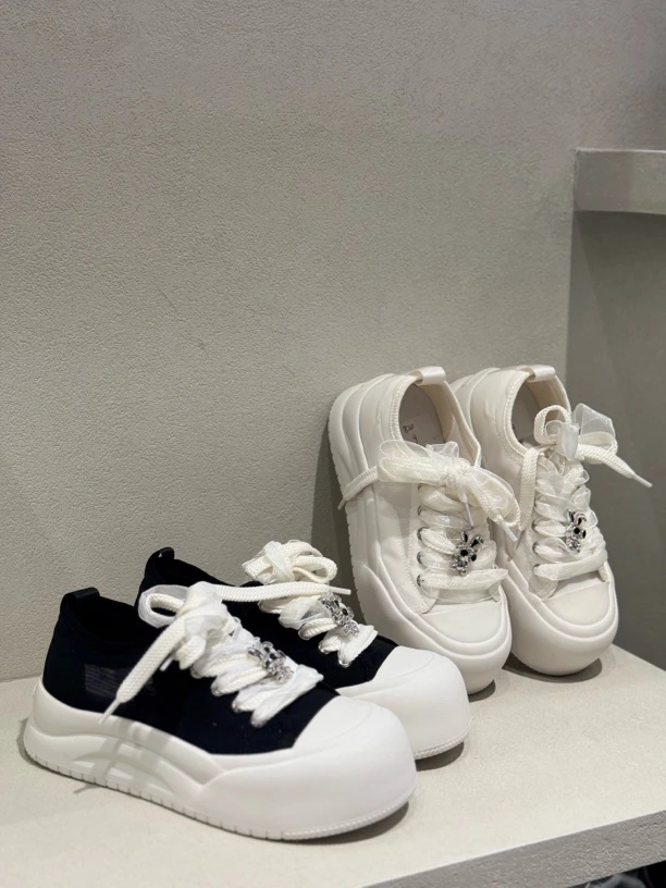 新品网鞋大圆头时尚百搭7-820女鞋休闲鞋