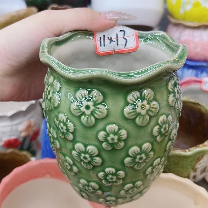 有孔，满10元发货多肉陶瓷花盆