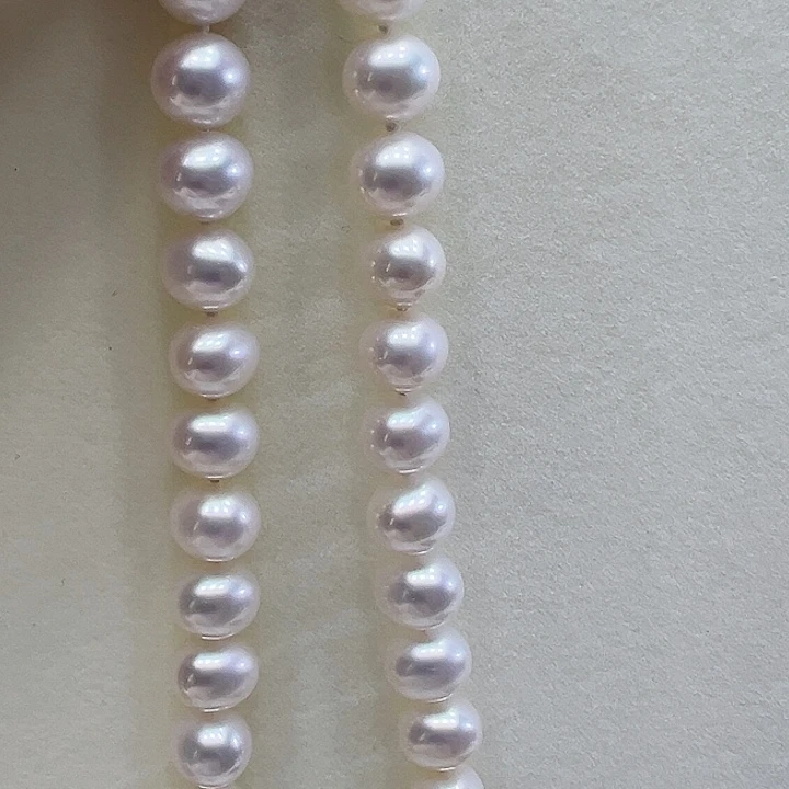 淡水珍珠银S925镶嵌颈饰➕9-10高品极光冷白