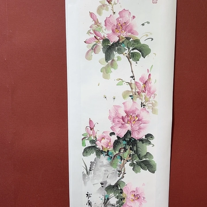 国画听兰老师花鸟