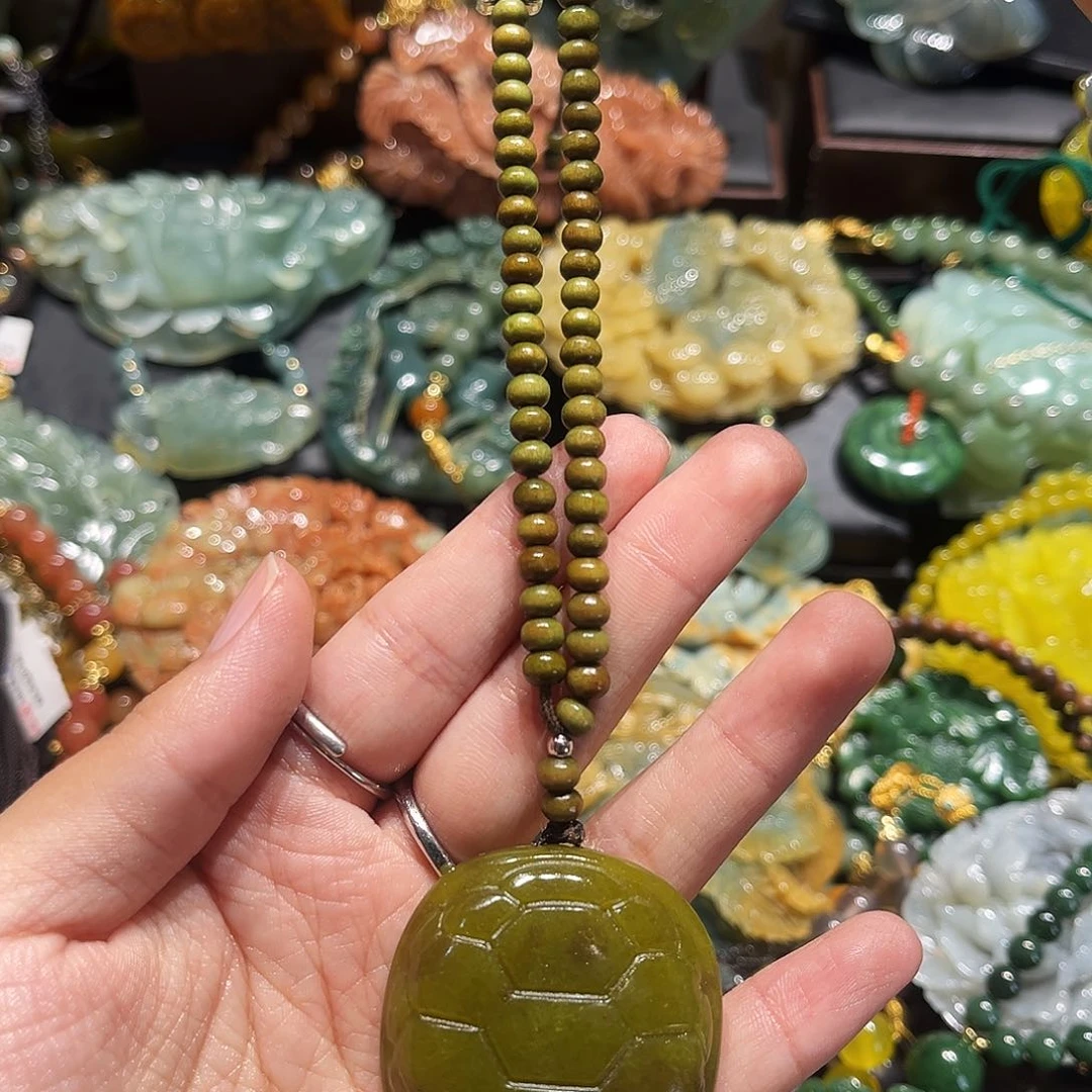 未镶嵌岫玉毛衣链