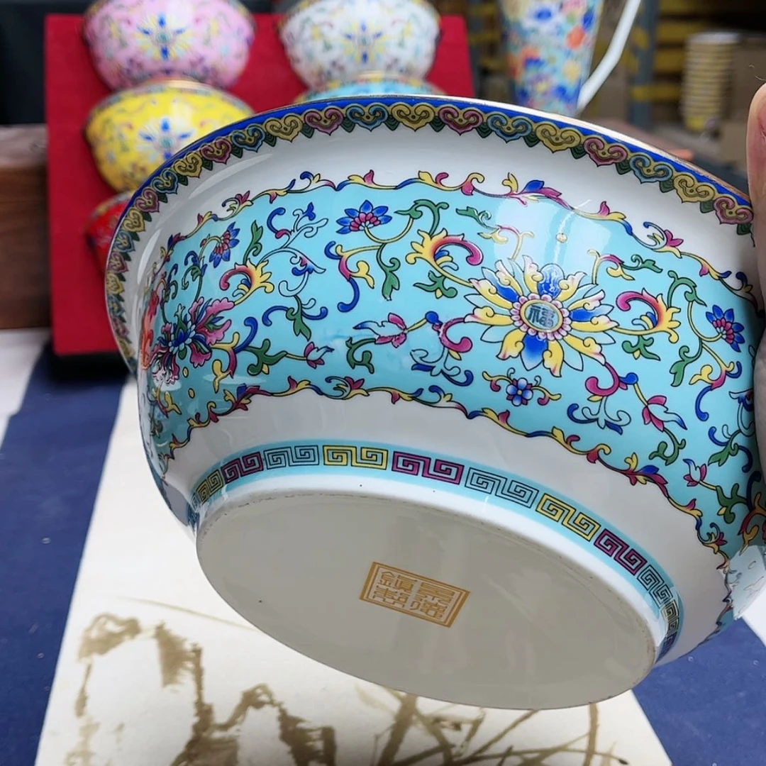 【闪购商品】珐琅9英寸1湖水蓝。。。。。