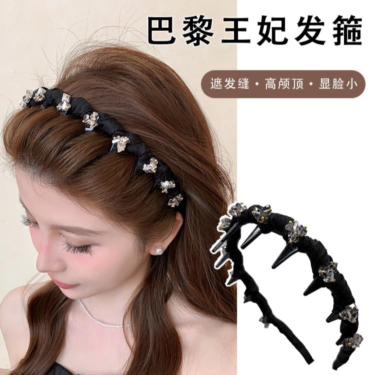 王妃同款带齿发箍女2025新款日常外戴高颅顶发卡头箍时尚头饰发饰