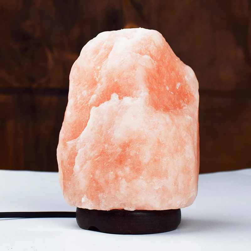 喜马拉雅盐晶盐灯装饰卧室床头小夜灯台灯氛围灯摆件家居桌面摆件