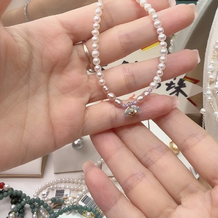 合金淡水珍珠手绳