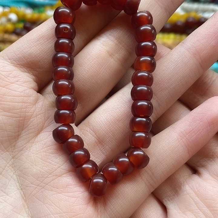 玛瑙/玉髓未镶嵌玛瑙项链。手链珠子