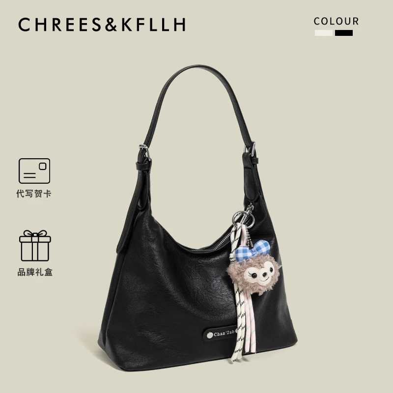 CHREES&KFLLH早秋简约时尚托特包女2025新款百搭高级感单肩斜挎包
