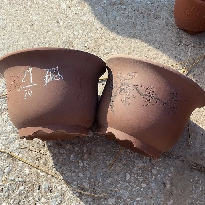 宜兴紫砂花盆，现货发