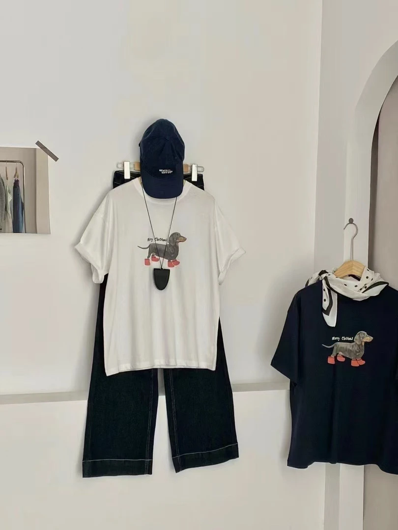 春夏韩系纯棉卡通T恤