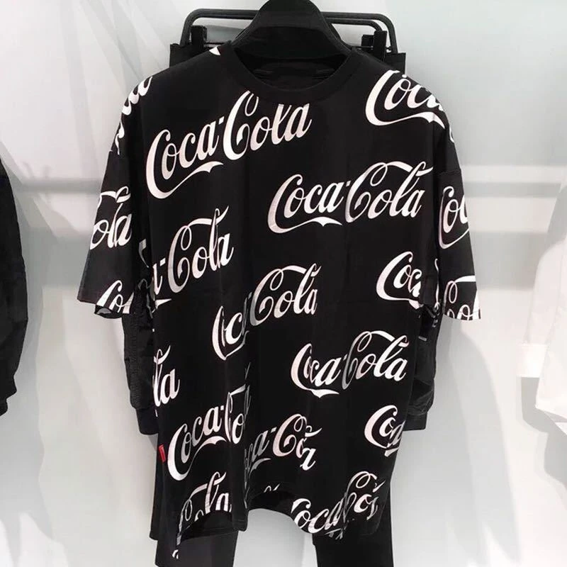 短袖T恤男士夏季新款时尚潮流大码宽松个性印花半袖打底衫上衣棉