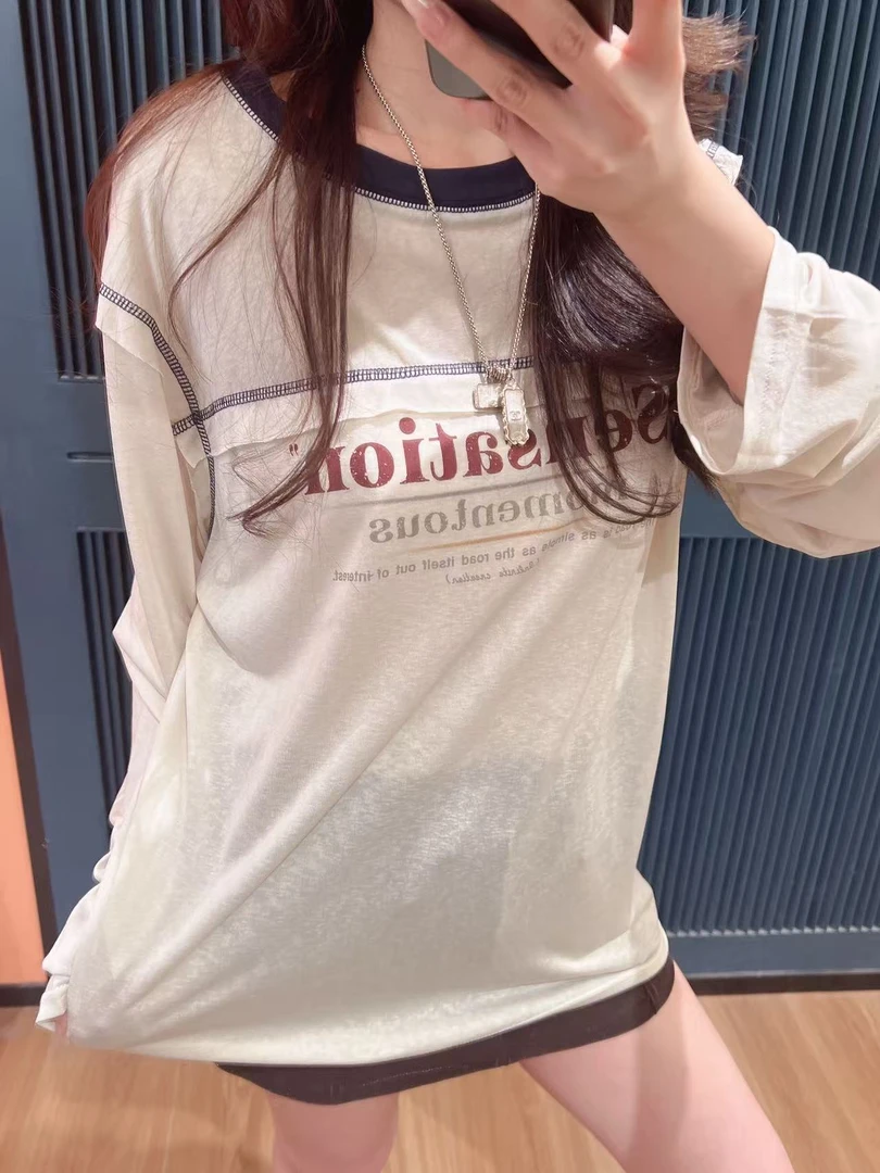 xxxwxz王希之 休闲运动风字母设计感小众宽松显瘦#z1852