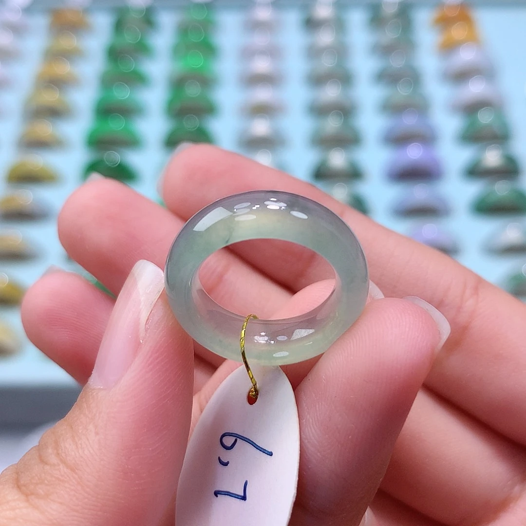 未镶嵌戒指翡翠67圈