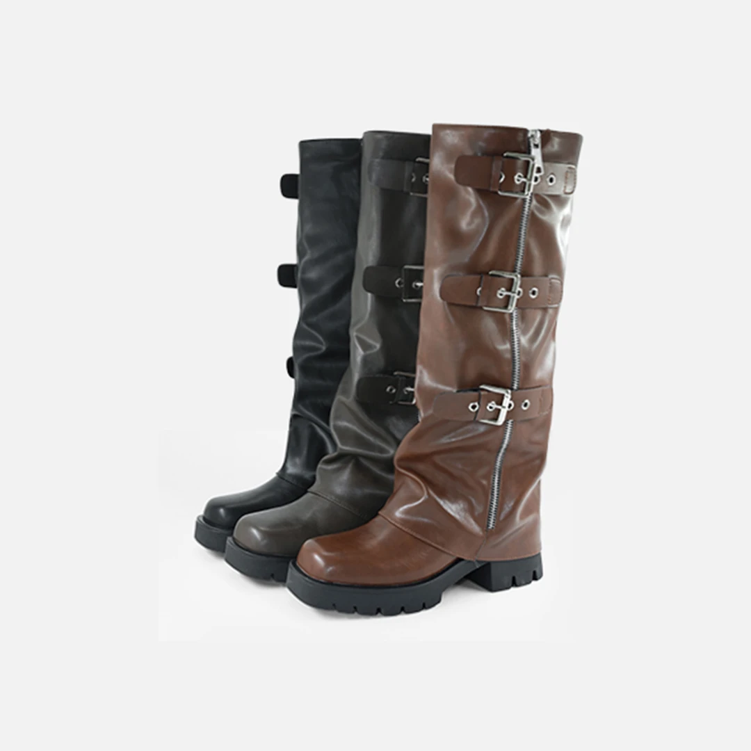 A123杜米亚新款时尚保暖单里防寒长靴D728811-1