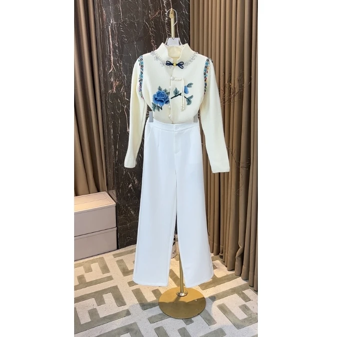 芙娜妮2024冬季高级感轻奢气质女装两件套高端时尚套装F2510511