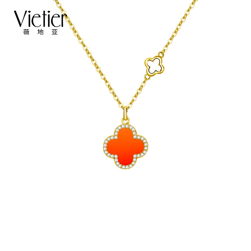 坠链均925银 【宠粉福利】时尚百搭四叶草