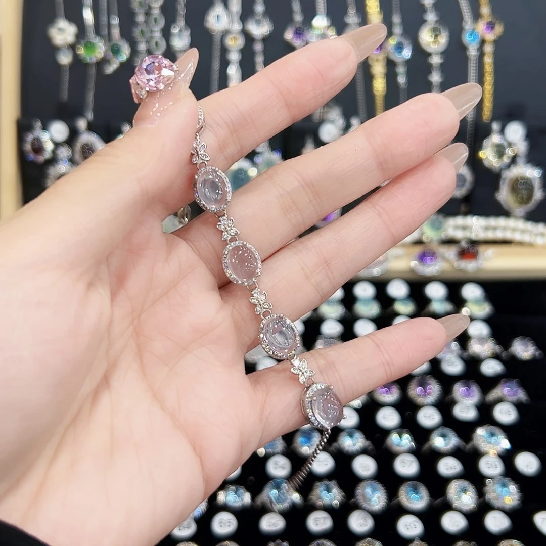 紫晶戒指银S925镶嵌戒指