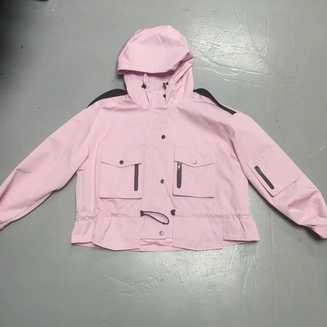 【南油玲姐】粉色工装冲锋衣款外套84124
