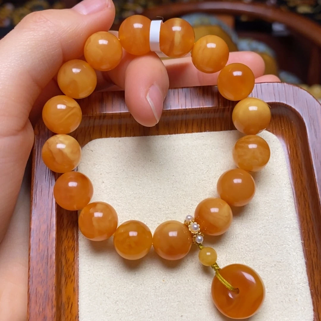 【闪购商品】蜜蜡手链未镶嵌手串