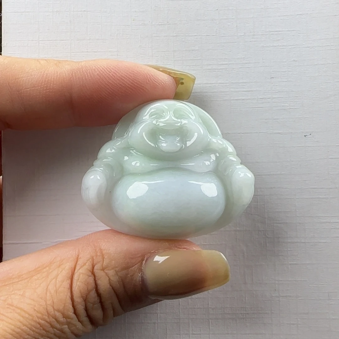 下***候翡翠未镶嵌颈饰佛公