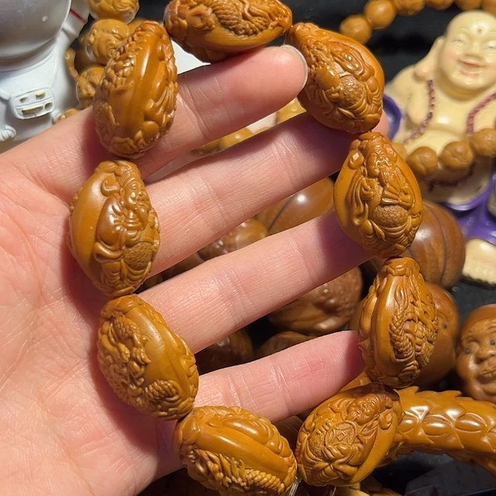 橄榄核手串/手链九龙财神