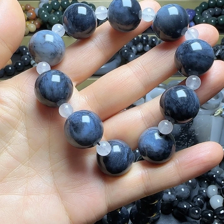 随***安玉手串饰品珠子路路通