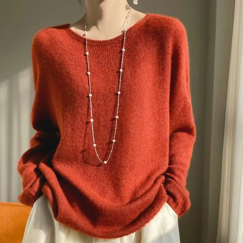 丝羊绒康宝莱系列圆领一线成衣宽松打底衫