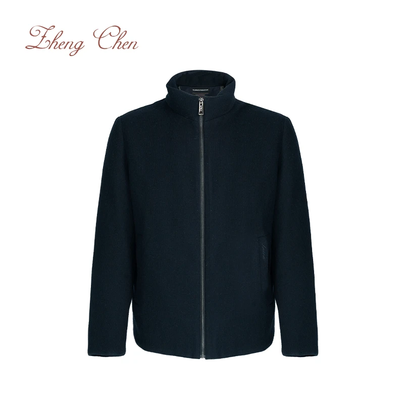 Zhengchen/正辰福利精纺羊毛混纺灯芯绒羽绒服 YD-K96220