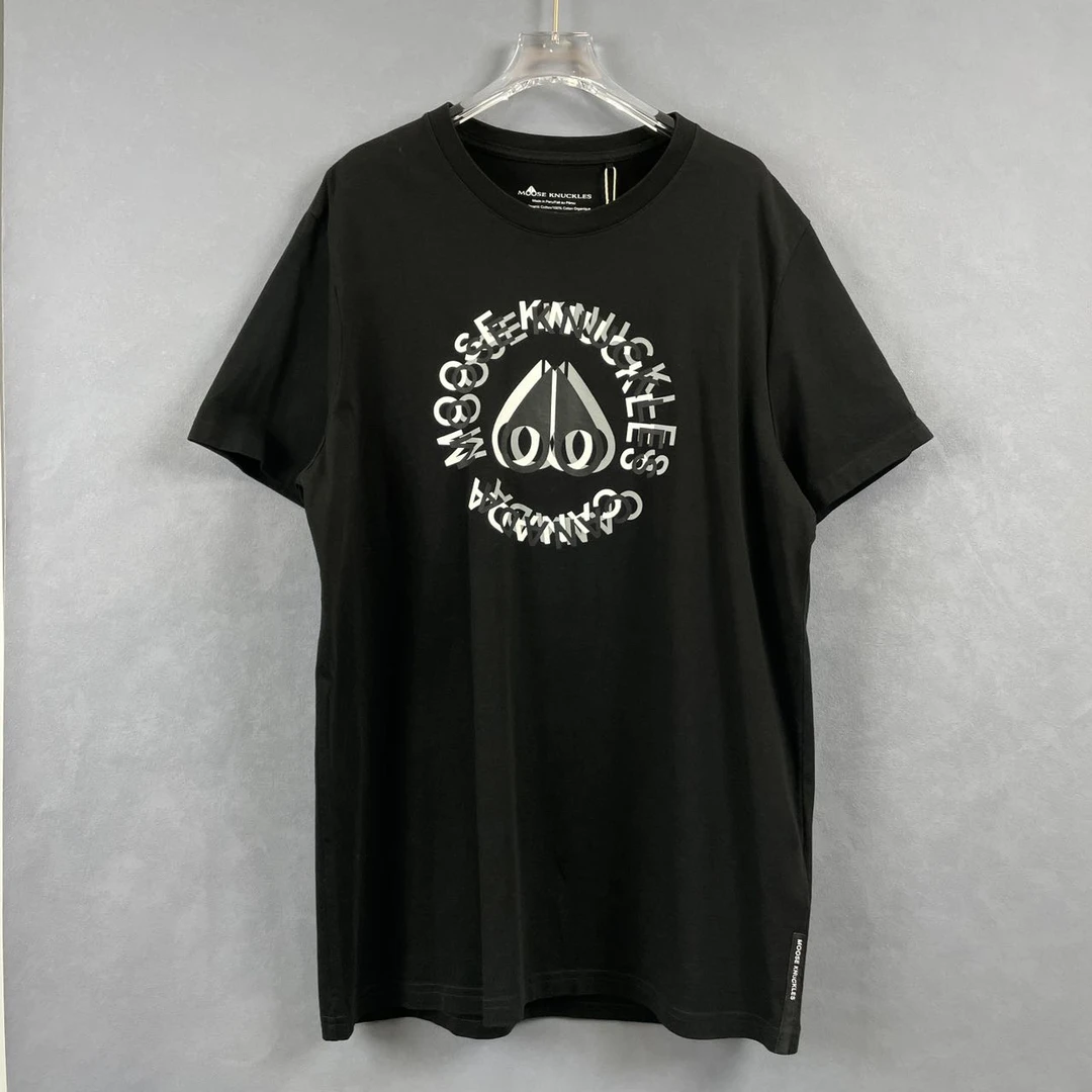 99新  Moose 黑色剪刀标圆领短袖 L码 AA00794